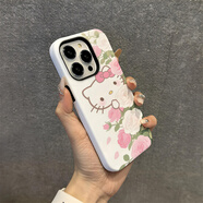 Hello Kittyins卡通helloKitty手機殼適用蘋(píng)果17P女生手機殼感防摔保護套 雙層菲林殼-光面-KKJ35 iphone7Plus/8Plus