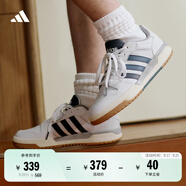 adidas ENTRAP美式校園風運動板鞋男女少年感復古籃球鞋阿迪達斯 白色/藍色   46