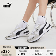 彪馬（PUMA）【復(fù)古跑鞋】緩震透氣薄底鞋休閑鞋男女運動鞋R78 373117 白-淺灰-黑色-02 42