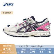亞瑟士ASICS跑步鞋女鞋透氣運動(dòng)鞋越野抓地耐磨跑鞋 GEL-KAHANA 8 FL 白色/藍色 37.5