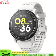高馳（COROS）PACE 2 智能運動(dòng)手表 GPS心率監測長(cháng)電池壽命健康追蹤超輕戶(hù)外運動(dòng)表男女款支持中文美國直郵 升級款pace3白色硅膠表帶