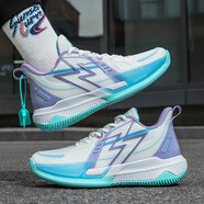 BIG3.0專業(yè)實(shí)戰(zhàn)籃球鞋男緩震回彈碳板支撐防滑耐磨高幫運(yùn)動(dòng)球鞋女 冰刃--摩擦有聲音 38