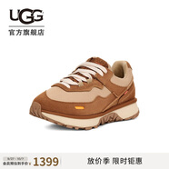 UGG春季新款男士舒適厚底復(fù)古老爹休閑鞋1167070CHE|栗色 41
