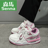 森馬情侶板鞋男女2025秋新款學(xué)生休閑韓版小眾潮流氣墊復古運動(dòng)鞋 粉色 36