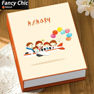 FANCYCHIC6寸5寸7寸相冊本大容量家庭紀(jì)念冊兒童寶寶六寸照片成長記錄影集 飛行一家人 B7寸200張【標(biāo)準(zhǔn)/塑封都能放】