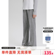 ELLE KIDS童裝 戴帽天鵝絨秋季女童休閑套燙鉆開(kāi)衫外套/長(cháng)褲可選 灰色-長(cháng)褲 120 （110/120）