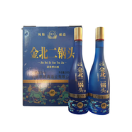 金北二鍋頭 清香型白酒 純糧酒 光瓶口糧酒 52度 500mL 6瓶 新包裝 整箱裝