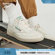 Reebok銳步官方男女CLUB C 85 VINTAGE經(jīng)典復古休閑小白板鞋 100000317 DV6434同款新批次 39