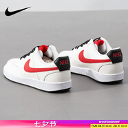 耐克（NIKE）男鞋板鞋 2025新款夏季時(shí)尚運動(dòng)鞋舒適耐磨低幫運動(dòng)休閑鞋滑板鞋 COURT VISION/白黑紅 39