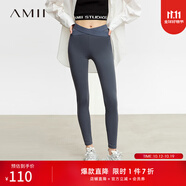 AMII女裝2025秋季新款極簡(jiǎn)黑科技遠(yuǎn)紅外保暖內(nèi)磨毛修身彈力小 深灰 M 160/68A