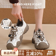 ZHR登山鞋女戶外徒步運(yùn)動(dòng)鞋子女輕便厚底透氣女鞋 G683 米棕 36