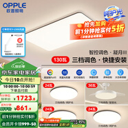 歐普（OPPLE）簡(jiǎn)約北歐超薄led客廳現(xiàn)代簡(jiǎn)約呵護(hù)光全屋燈具臥室餐廳吸頂燈TC 2代三檔 B3【三室兩廳帶風(fēng)扇】