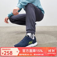 SKECHERS斯凱奇情侶鞋 RUN 400輕質(zhì)運動鞋男女透氣網(wǎng)布休閑跑步鞋 54354/NVLM男款-海軍藍/檸檬色 42.5