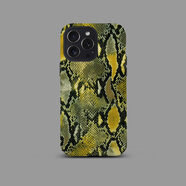 其他家黑色蟒蛇皮紋理適用蘋果iPhone16Promax手機保護殼15磨 T35黃色大蟒蛇紋 iPhone16plus