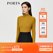 PORTS寶姿秋冬新款女裝針織衫ALM9K407JKW017 姜色 S