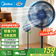 美的（Midea） 電風(fēng)扇 家用風(fēng)扇7葉落地扇立式輕音節能大風(fēng)量電扇臺扇迷你扇臺立兩用轉頁(yè)扇空氣循環(huán)扇安靜低音 經(jīng)典7葉丨扇面升級至35cm 家用落地扇