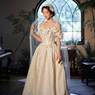 芊綢酒紅色晚禮服裙女2025新款小眾高級公主風(fēng)結婚敬酒服新娘平時(shí)可穿 米白色 均碼 S
