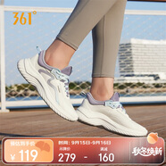 361°運(yùn)動(dòng)鞋女秋季網(wǎng)布透氣健身輕便休閑厚底慢跑步鞋子女682232210-5