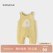 babylove寶寶背帶褲春秋外穿連體褲超萌可愛(ài)休閑長(cháng)褲洋氣嬰兒褲子