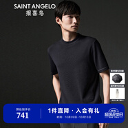 報(bào)喜鳥T恤男裝【優(yōu)選】秋季新款男士時(shí)尚休閑短袖T恤圓領(lǐng)上衣男 星云紫 46(170/92)