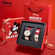 迪士尼（Disney）手表女初高中學(xué)生個(gè)性復古帆布帶高顏值女孩防水手表禮盒開(kāi)學(xué)禮物
