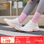 361°運(yùn)動(dòng)鞋女秋季網(wǎng)布透氣健身輕便休閑厚底慢跑步鞋子女682232210-9