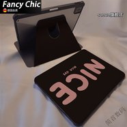 FANCYCHICNICE黑色2025新款iPad11保護(hù)殼蘋果air5/4/3透明8旋轉(zhuǎn)MINI7硅膠套 360°旋轉(zhuǎn)黑邊-YQ0003NICE黑色 iPad Mini4/5(7.9英寸)