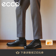 愛步（ECCO）皮鞋男 通勤德比鞋軟底系帶男士皮鞋 S輕巧混合520304 黑色52030401001 42