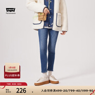 Levi's李維斯冬暖系列721高腰緊身女士加厚牛仔褲顯瘦提臀神褲 藍色 26 (30)