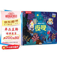揭秘小世界立體篇-揭秘夜晚（0-2歲幼兒啟蒙早教科普立體書）翻翻+洞洞設(shè)計 樂樂趣童書兒童啟蒙科普立體書     暑假作業(yè) 一升二暑假銜接 小升初暑