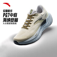 安踏旅步丨PG7科技緩震慢跑鞋男鞋厚底舒適運動(dòng)鞋經(jīng)典黑色旅游休閑鞋