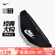 耐克nike腰包男女大容量戶(hù)外運動(dòng)跑步單肩斜跨包胸包禮物送男友 經(jīng)典黑色白標DB0490-010 均碼