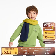 巴拉巴拉童裝兒童衛(wèi)衣秋冬2024男童女童圓領(lǐng)套頭搖粒絨上衣潮208424121216