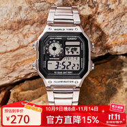 卡西歐手表 復(fù)古小方塊 運動學(xué)生表 多功能持久電力防水男表   AE-1200WHD-1A店長推薦