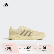 adidas ENTRAP美式校園風(fēng)運動(dòng)板鞋少年感復古籃球鞋男女阿迪達斯 淺芥末綠/深綠JS3007   38