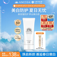 安熱沙（Anessa）美白清透防曬啫喱90gSPF50+小光管保濕妝前霜高倍防曬七夕禮物