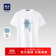 HLA海瀾之家【品牌專供】短袖T恤男夏新疆棉微彈圓領(lǐng)t恤