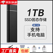 小米嚴選固態(tài)硬盤(pán)手機通用電腦存通用16TB儲移動(dòng)硬盤(pán)固態(tài)8t高速 1TB黑色高速傳輸安全穩定+