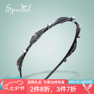 special時(shí)尚發(fā)箍高級感優(yōu)雅發(fā)卡頭箍手工發(fā)卡高檔頭飾細發(fā)箍 灰色 M號