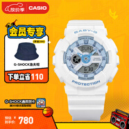 卡西歐（CASIO） BABY-G學(xué)生童款 BA-110BE馬卡龍系列時(shí)尚女士手表送女友 禮物 BA-110XBE-7APR