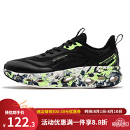 361°【風(fēng)渦鏈】男鞋運動(dòng)鞋2024年夏季新款網(wǎng)面透氣軟底型格跑鞋男 曜石黑/螢光亮光綠 42