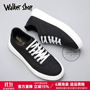 Walker Shop帆布鞋男鞋2025夏季新款休閑板鞋男潮流百搭布鞋輕便透氣鞋子男潮 黑色 41
