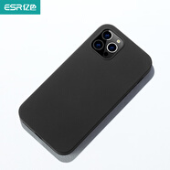 億色（ESR）適用于于蘋(píng) 12__Pro_實(shí)色黑矽膠殼 iPhone_12