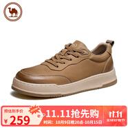 駱駝 男鞋休閑運(yùn)動(dòng)板鞋百搭復(fù)古滑板鞋低幫工裝鞋 P14A836607 土黃 40