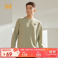 361°衛(wèi)衣男裝秋裝長袖運(yùn)動服休閑跑步圓領(lǐng)寬松上衣套頭衫652334801D-7
