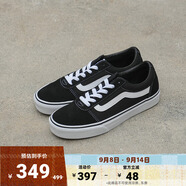 VANS范斯官方 Ward經(jīng)典黑個(gè)性街頭復(fù)古男鞋板鞋 黑色 39