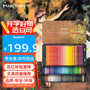 【超級爆款】馬可（MARCO） 120色油性彩色鉛筆專業(yè)美術(shù)繪畫藝考美術(shù)致敬繪畫大師鐵盒套裝開學(xué)情侶送禮禮物