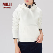無印良品 MUJI 女式 針織抓絨 連帽衫 W8AB131 米白色 M