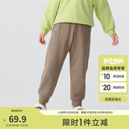 巴拉巴拉童裝兒童褲子男童女童加絨長褲冬保暖運動休閑束腳褲208424108217