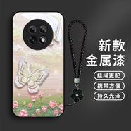 勁國興清新蝴蝶適用oppoA6pro手機殼OPPOA6GToppoA6i玻璃殼保護套情侶可愛小眾女生防摔文藝金屬漆散熱個 OPPO A6 GT 【L231清新蝴蝶F款經(jīng)典黑-金屬漆】送S1精美黑